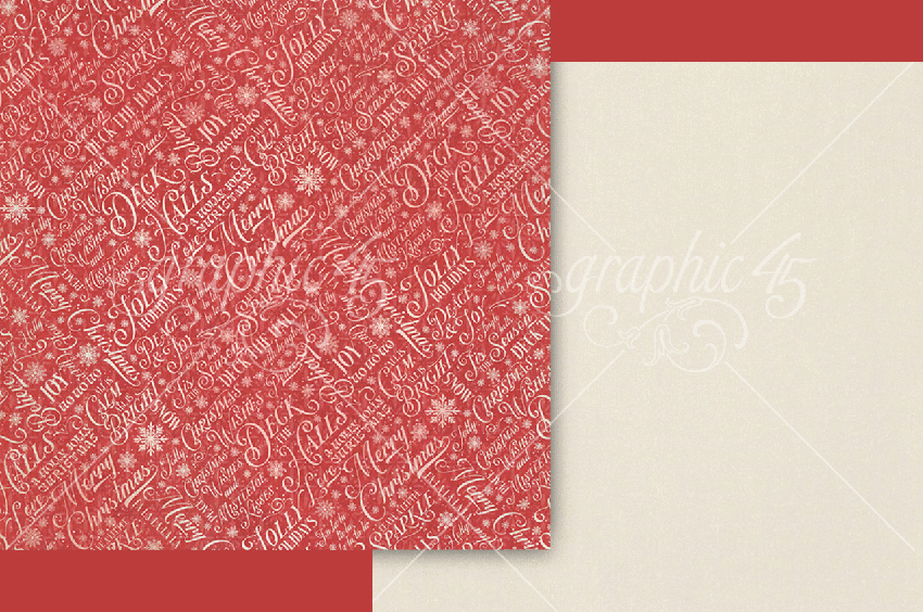 Graphic 45 - Designpapier "Deck the Halls" Collection Pack 8x8 Inch - 24 Bogen