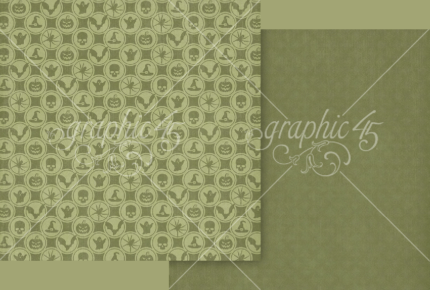 Graphic 45 - Designpapier "Ghostly Greetings" Collection Pack 12x12 Inch - 24 Bogen