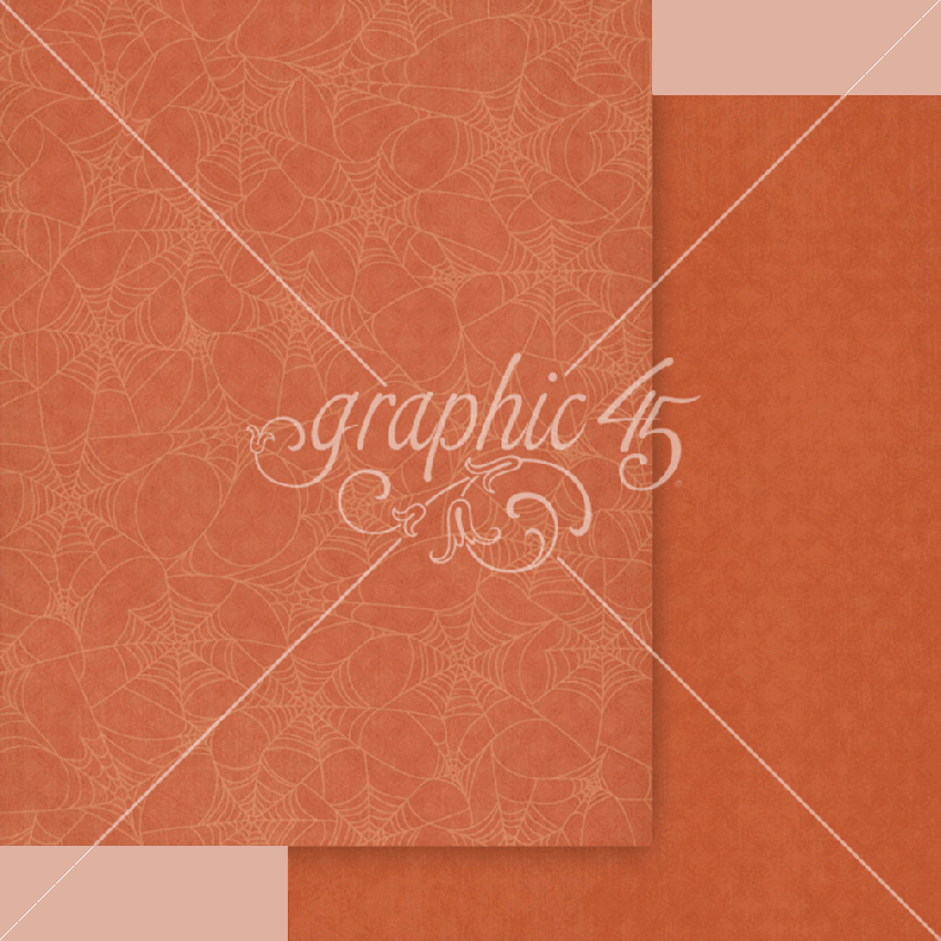 Graphic 45 - Designpapier "Ghostly Greetings" Patterns & Solid Pad 8,5x11 Inch - 16 Bogen