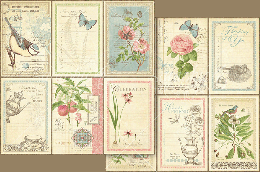 Graphic 45 - Designpapier "Tea Keepsake Kit" Deluxe Collectors Edition 12x12 Inch - 24 Bogen