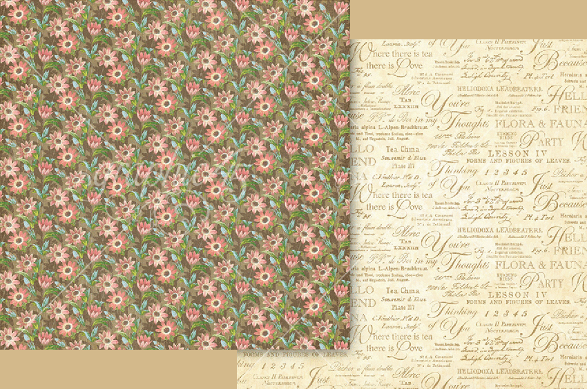 Graphic 45 - Designpapier "Tea Keepsake Kit" Deluxe Collectors Edition 12x12 Inch - 24 Bogen