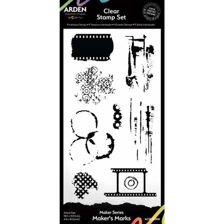Arden Creative Studio - Stempelset "Maker's Marks" Clear Stamps