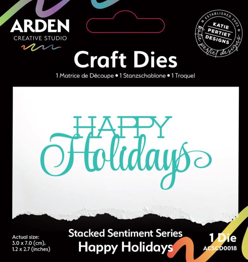 Arden Creative Studio - Stanzschablone "Happy Holidays" Dies