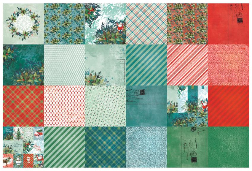 Arden Creative Studio - Designpapier "Season of Joy" Paper Pack 12x12 Inch - 12 Bogen