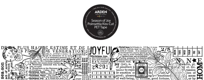 Arden Creative Studio - Decorative Tape "Season of Joy Journal Continuous" Pet Tape