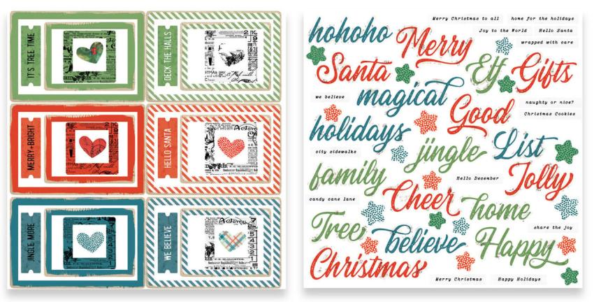 Arden Creative Studio - Stanzteile "Season of Joy Page Makers" Ephemera