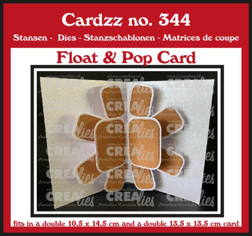 Crealies - Stanzschablone "No. 344 Float & Pop Card" Cardzz Dies