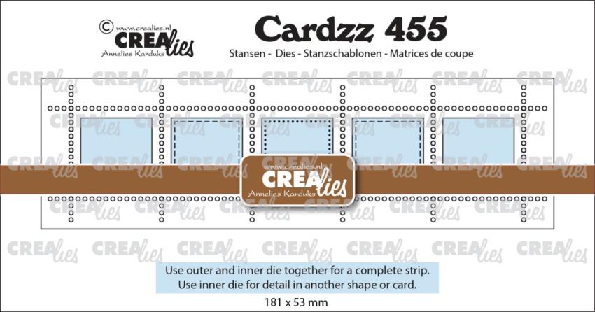 Crealies - Stanzschablone "Postage Stamp Strip XL Squares" Cardzz Dies