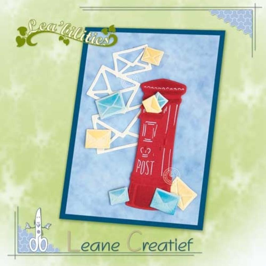 Leane Creatief - Stanz - und Prägeschablone "Mailbox & Letters" Cut & Emboss Dies