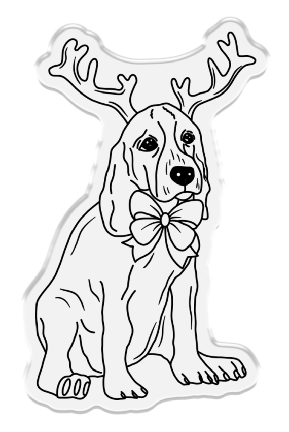 Crafters Companion - Stempelset & Stanzschablone "Beagle" Stamp & Dies