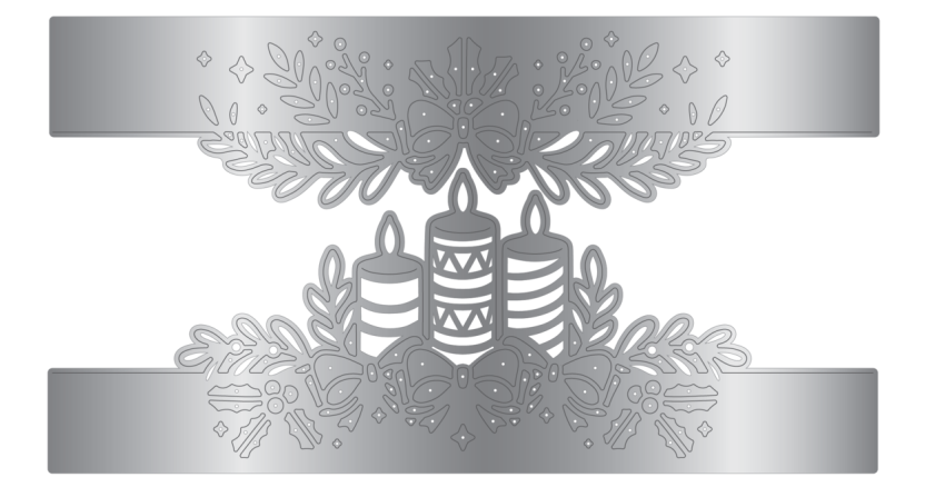 Crafters Companion - Stanzschablone "Candlelit Christmas" Dies