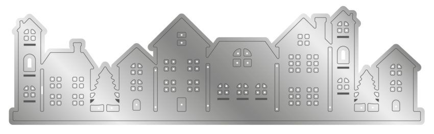 Crafters Companion - Stanzschablone "Nordic Houses" Dies