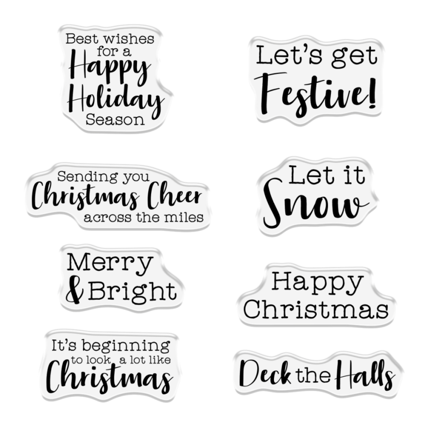Crafters Companion - Stempelset & Stanzschablone "Festive Camper" Stamp & Dies