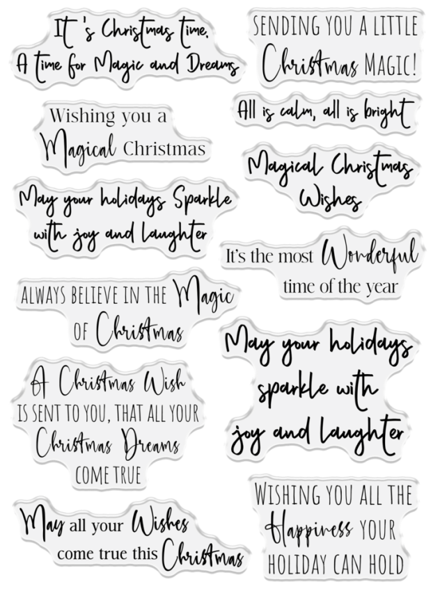 Crafters Companion - Stempelset "Christmas Magic" Clear Stamps