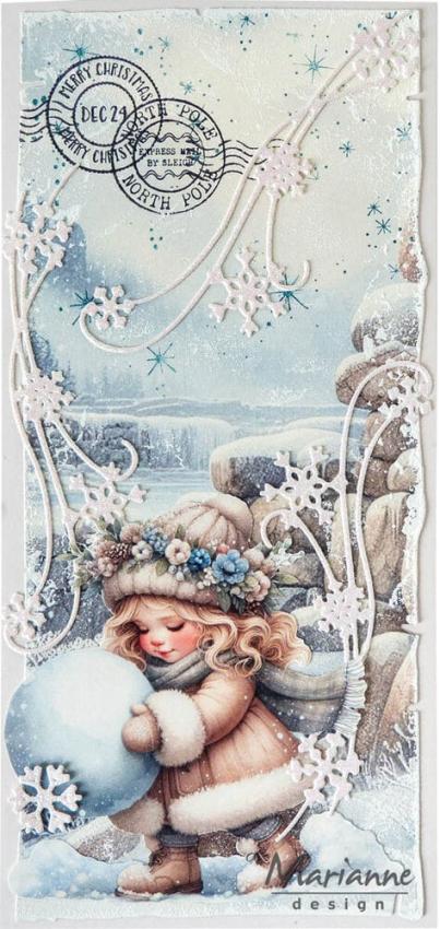 Marianne Design - Präge- und Stanzschablone "Ice Crystals Swirl" Creatables Dies