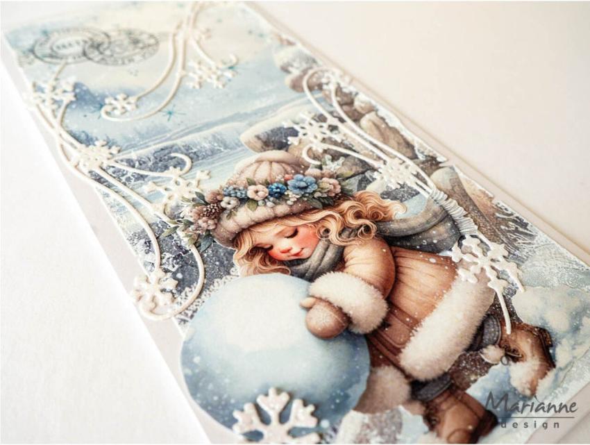 Marianne Design - Präge- und Stanzschablone "Ice Crystals Swirl" Creatables Dies