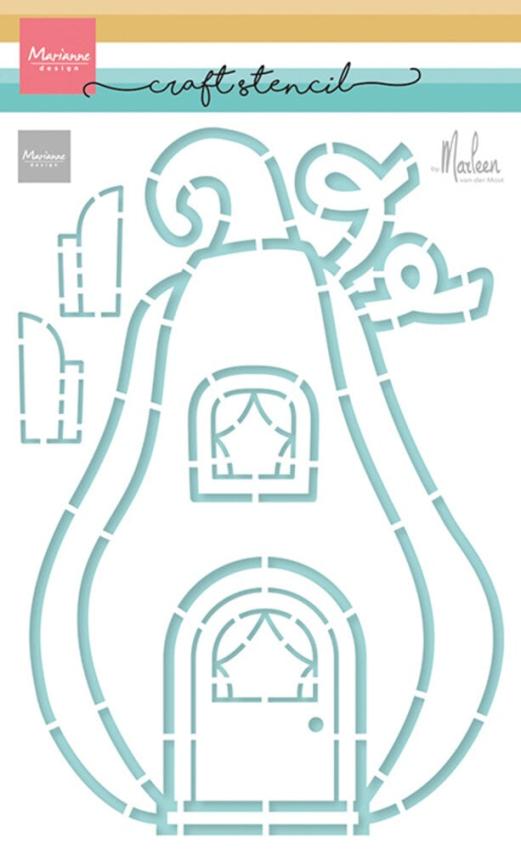 Marianne Design - Schablone 14,9x21cm "Pumpkin Cottage" Stencil