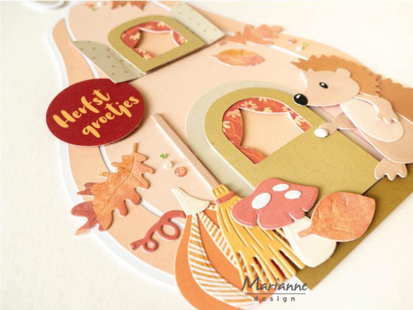 Marianne Design - Schablone 14,9x21cm "Pumpkin Cottage" Stencil