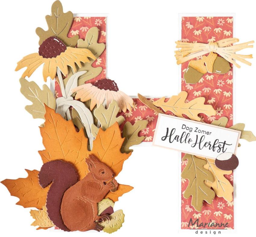 Marianne Design - Schablone 14,9x21cm "H-Letter" Stencil