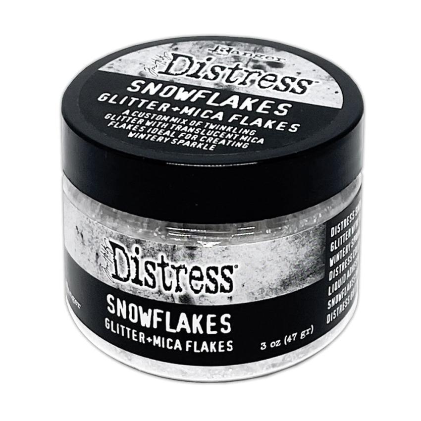 Ranger - Glitzer-Schneeflocken-Mix "Distress Snowflakes Glitter + Mica Flakes 47gr" Design by Tim Holtz