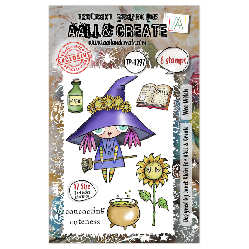 AALL and Create - Stempelset A7 "Wee Witch" Clear Stamps