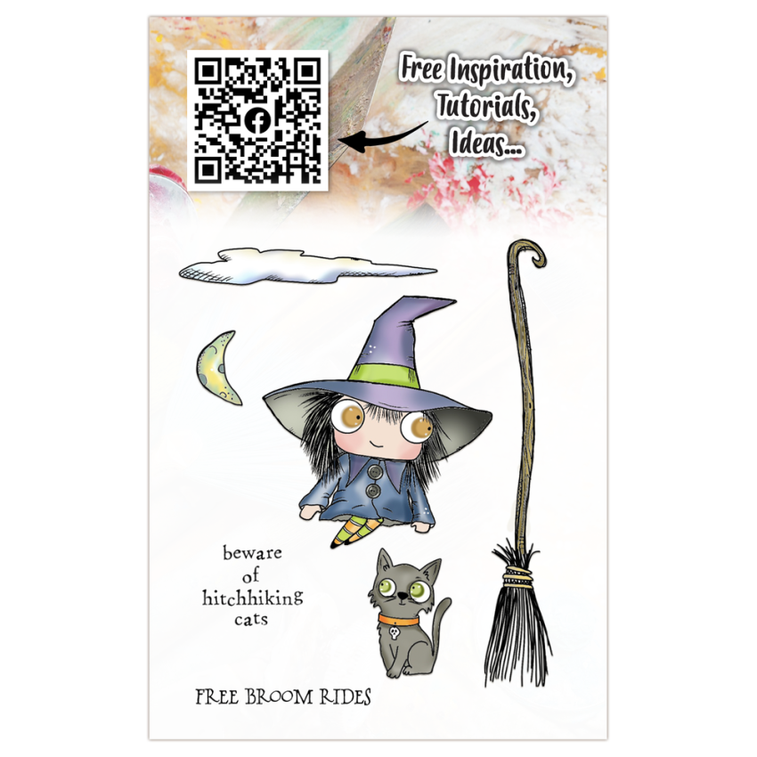 AALL and Create - Stempelset A7 "Free Broom Rides" Clear Stamps