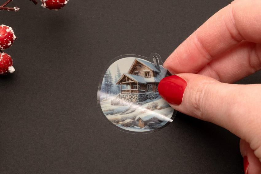 Studio Light - Aufkleber "Winter Wonderland" Round Stickers on Roll