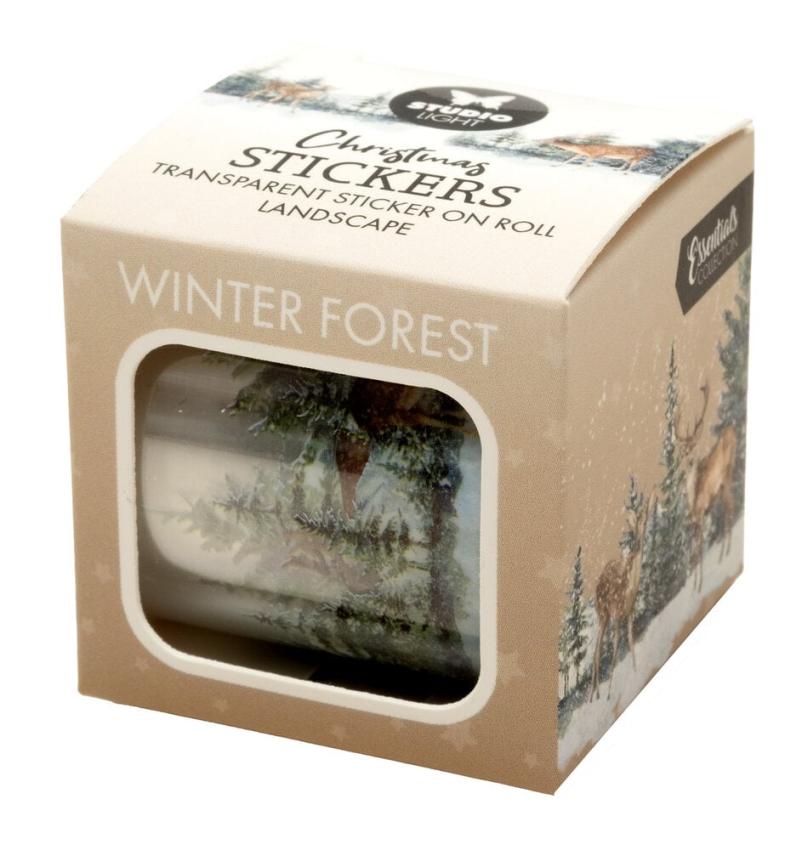 Studio Light - Aufkleber "Winter Forest" Stickers on Roll