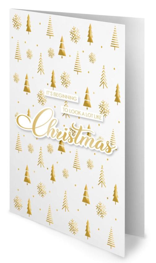 Studio Light - Stanzteile "Christmas Classic Gold" Paper Elements Sentiments Foil 