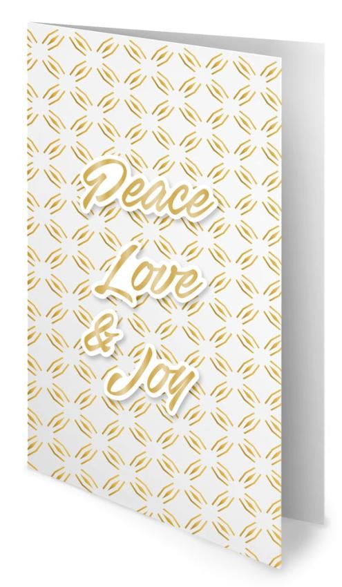 Studio Light - Stanzteile "Trendy Gold Christmas" Paper Elements Sentiments Foil 