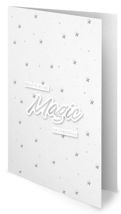 Studio Light - Stanzteile "Trendy Silver Christmas" Paper Elements Sentiments Foil 