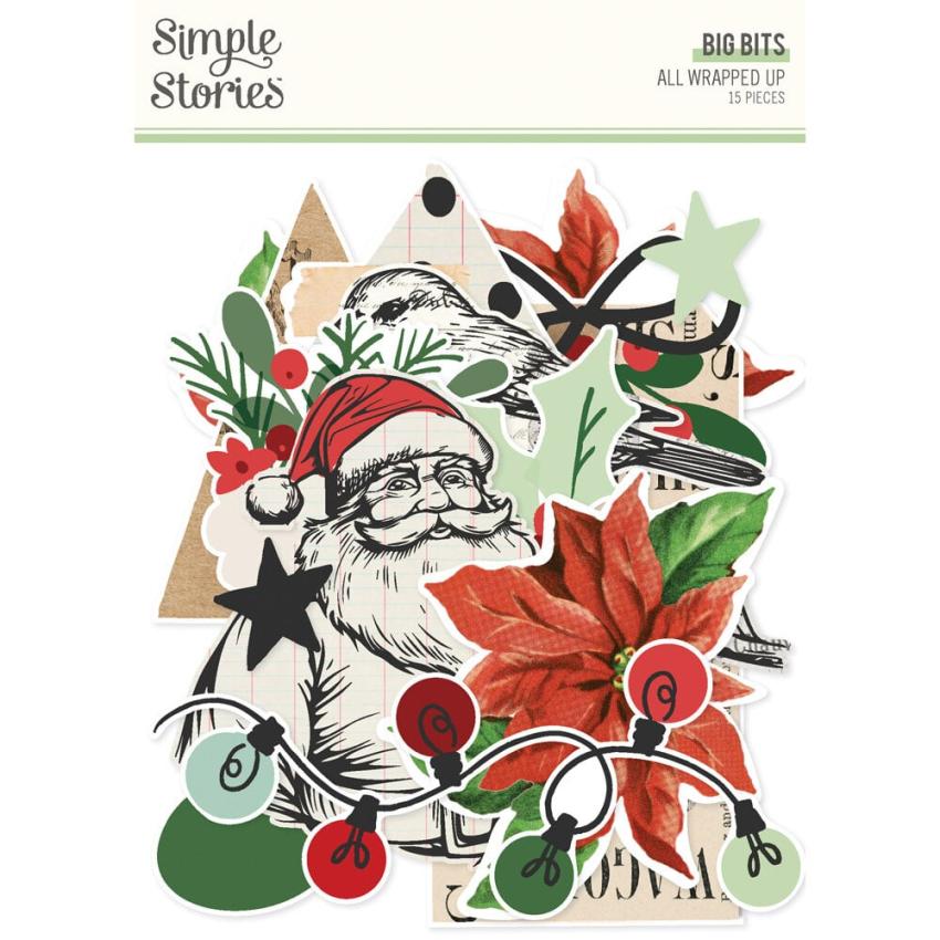 Simple Stories - Stanzteile "All Wrapped Up" Big Bits & Pieces 