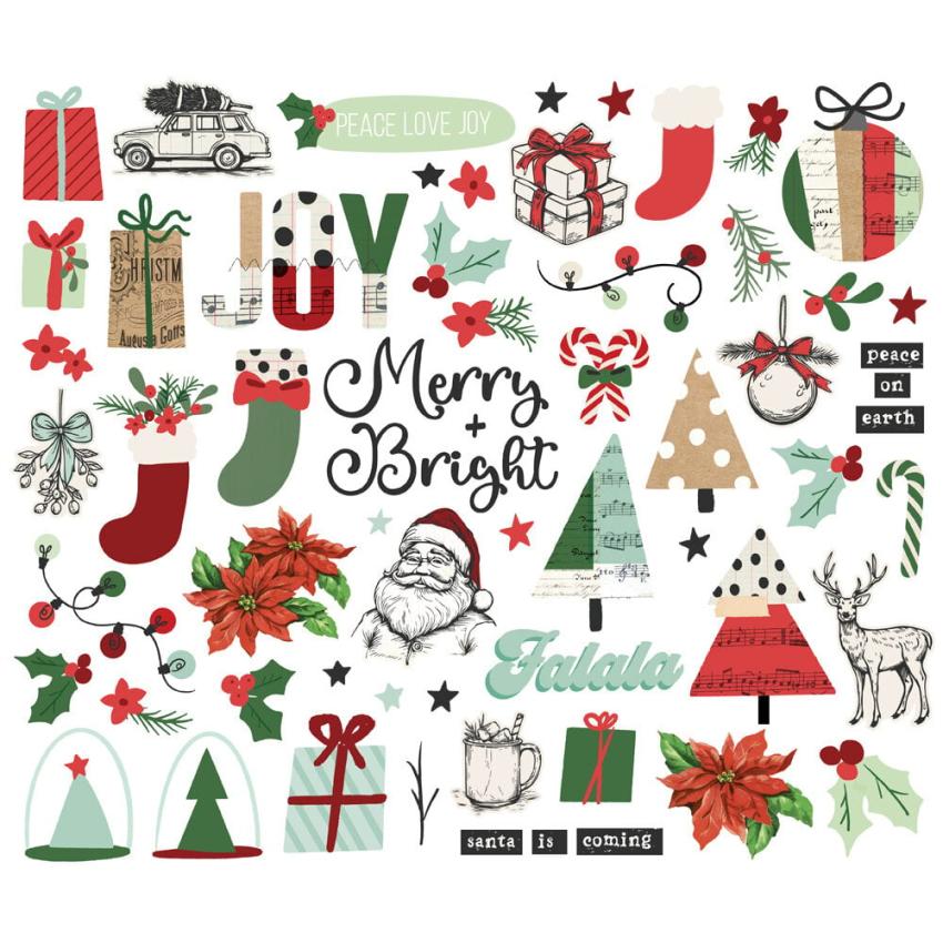 Simple Stories - Stanzteile "All Wrapped Up" Bits & Pieces 