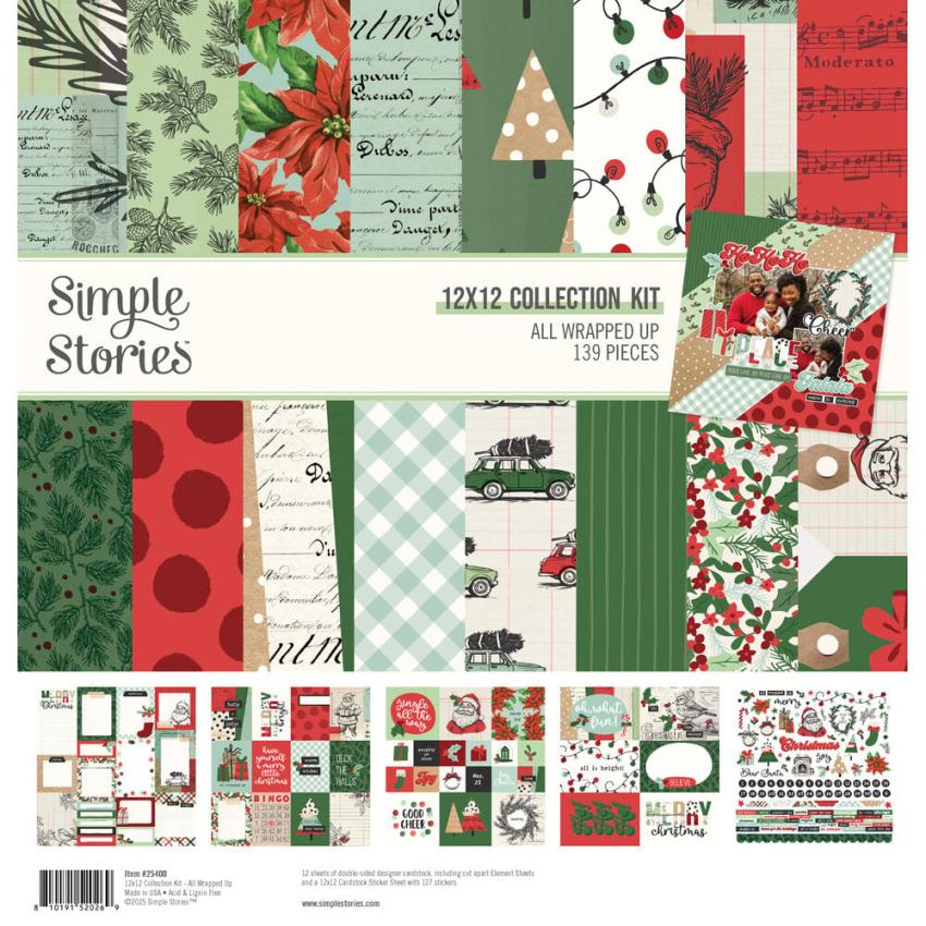 Simple Stories - Collections Kit "All Wrapped Up" 12 Bogen Designpapier