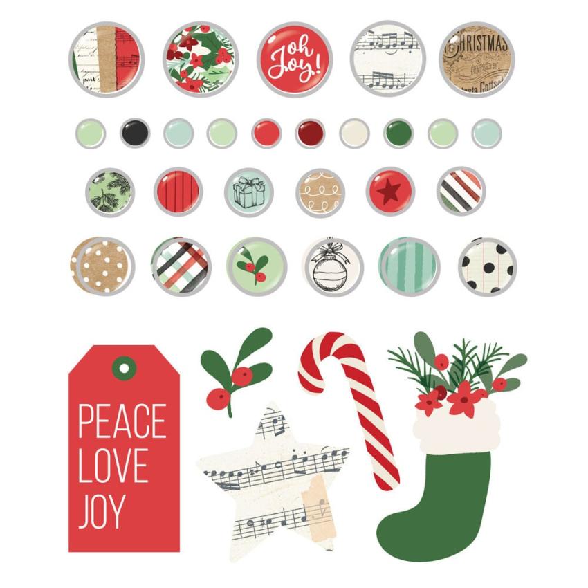 Simple Stories - Decorative Brads "All Wrapped Up" 