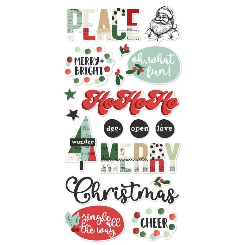 Simple Stories - Aufkleber "All Wrapped Up" Foam Sticker