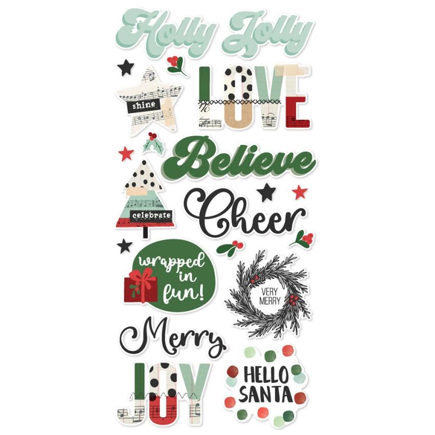Simple Stories - Aufkleber "All Wrapped Up" Foam Sticker