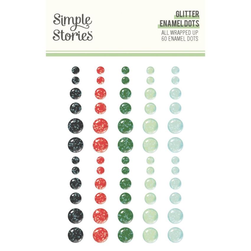Simple Stories - Enamel Dots "All Wrapped Up" 60 Stück 