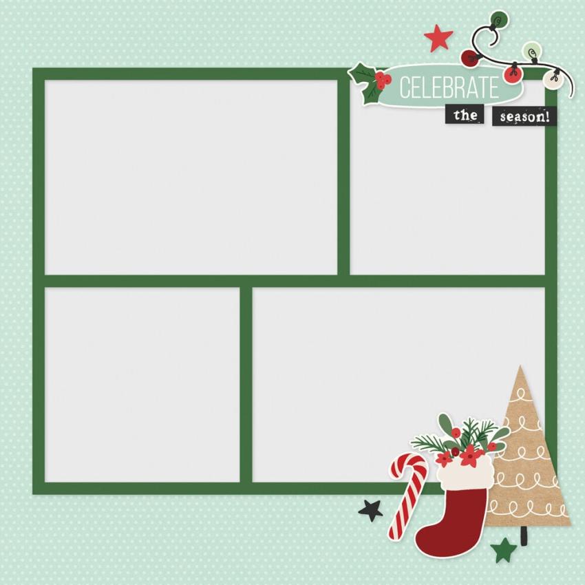 Simple Stories - Stanzteile "All Wrapped Up" Pages Pieces