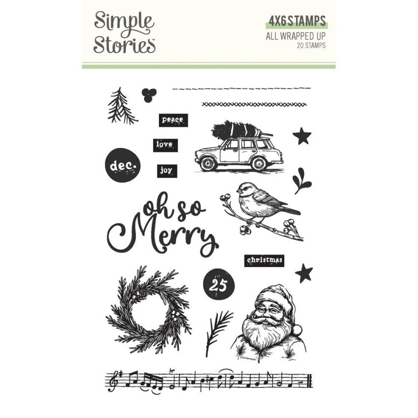 Simple Stories - Stempelset "All Wrapped Up" Clear Stamps 