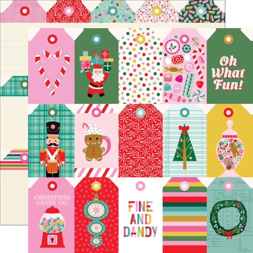 Simple Stories - Collections Kit "Hard Candy Christmas" 12 Bogen Designpapier