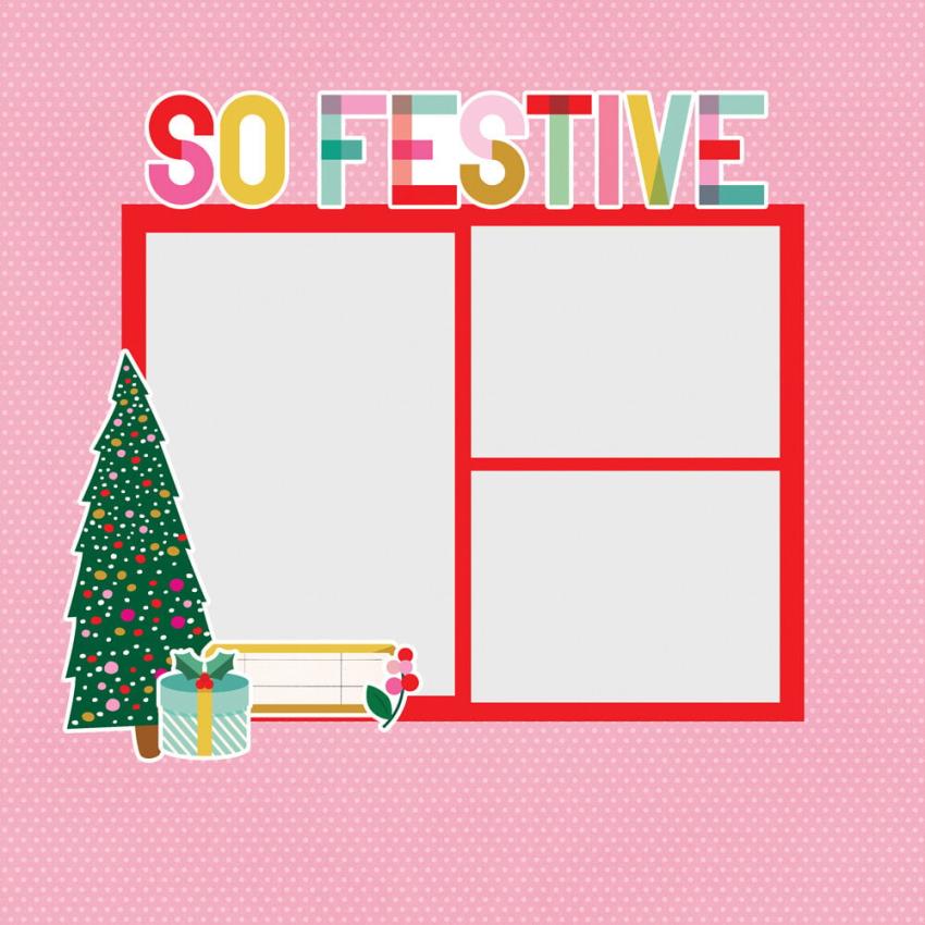 Simple Stories - Stanzteile "Hard Candy Christmas" Pages Pieces