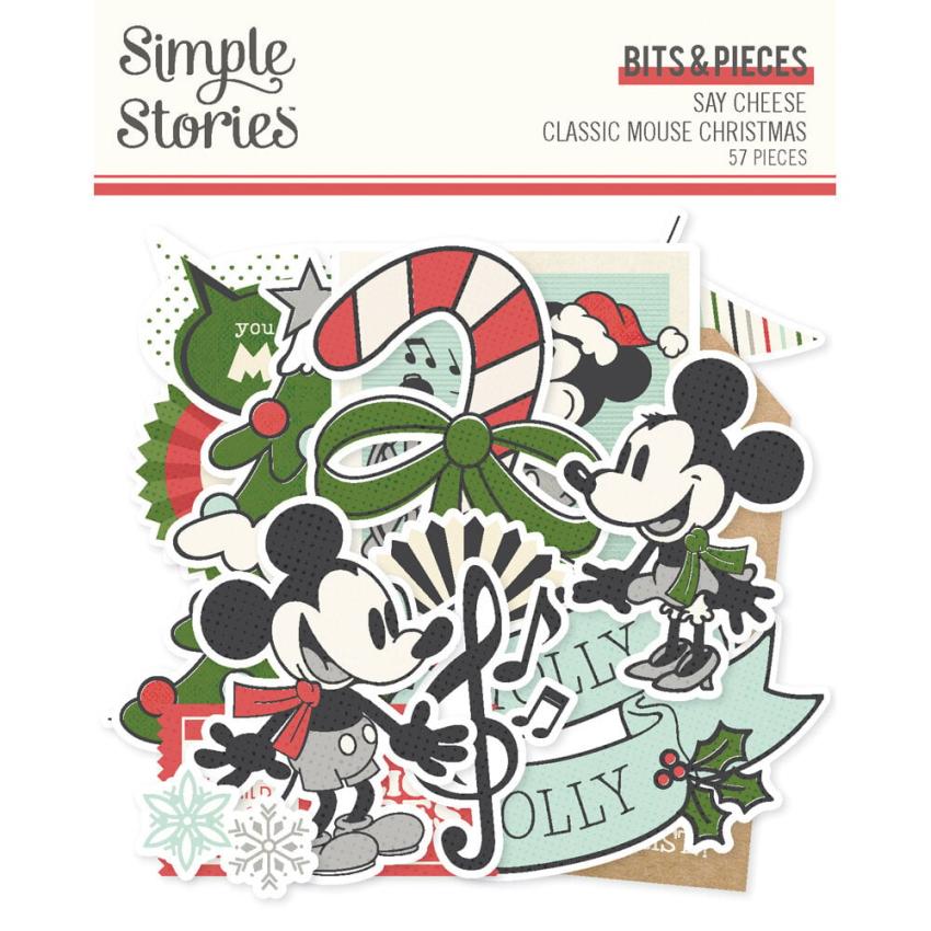 Simple Stories - Stanzteile "Say Cheese Classic Mouse Christmas" Bits & Pieces 