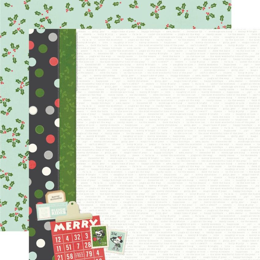 Simple Stories - Collections Kit "Say Cheese Classic Mouse Christmas" 12 Bogen Designpapier