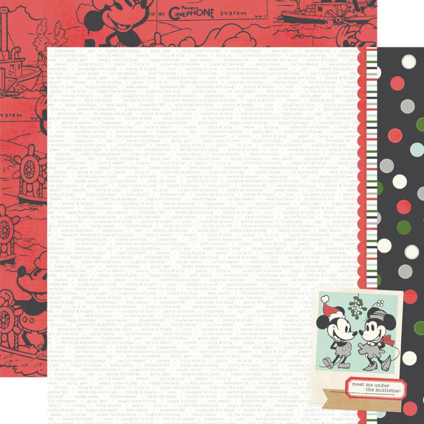 Simple Stories - Collections Kit "Say Cheese Classic Mouse Christmas" 12 Bogen Designpapier
