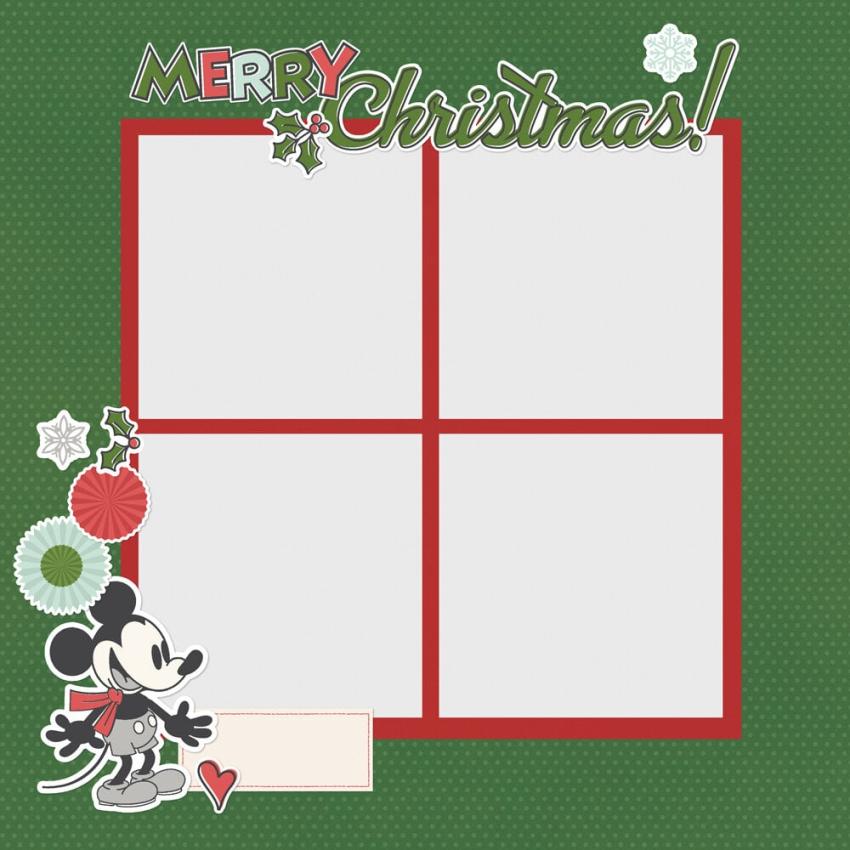 Simple Stories - Stanzteile "Say Cheese Classic Mouse Christmas" Pages Pieces