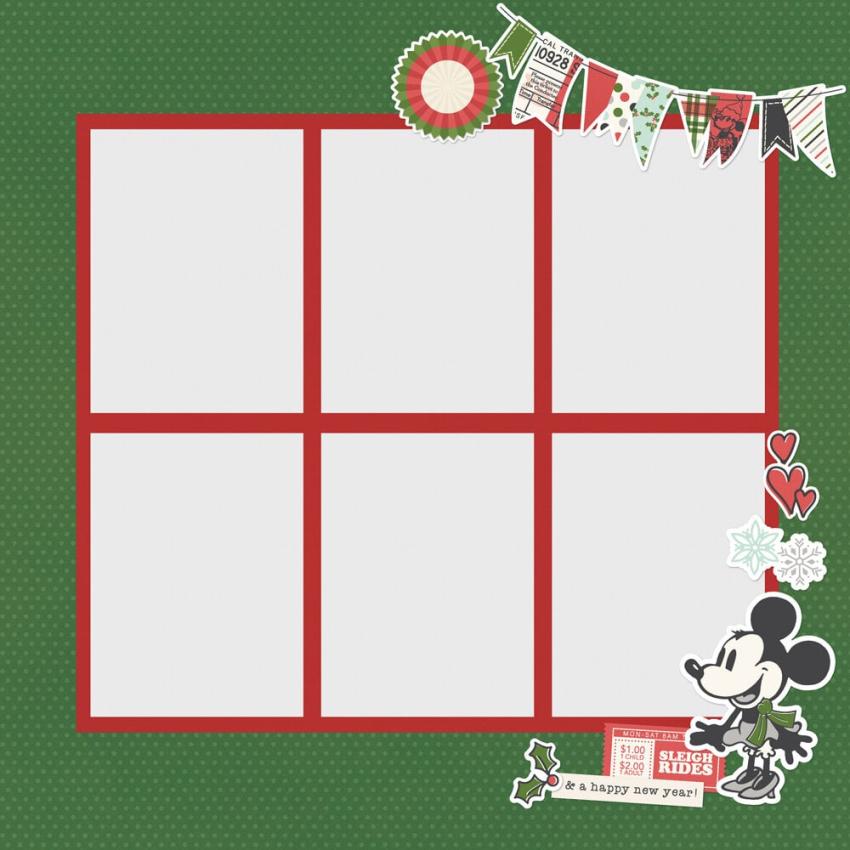 Simple Stories - Stanzteile "Say Cheese Classic Mouse Christmas" Pages Pieces