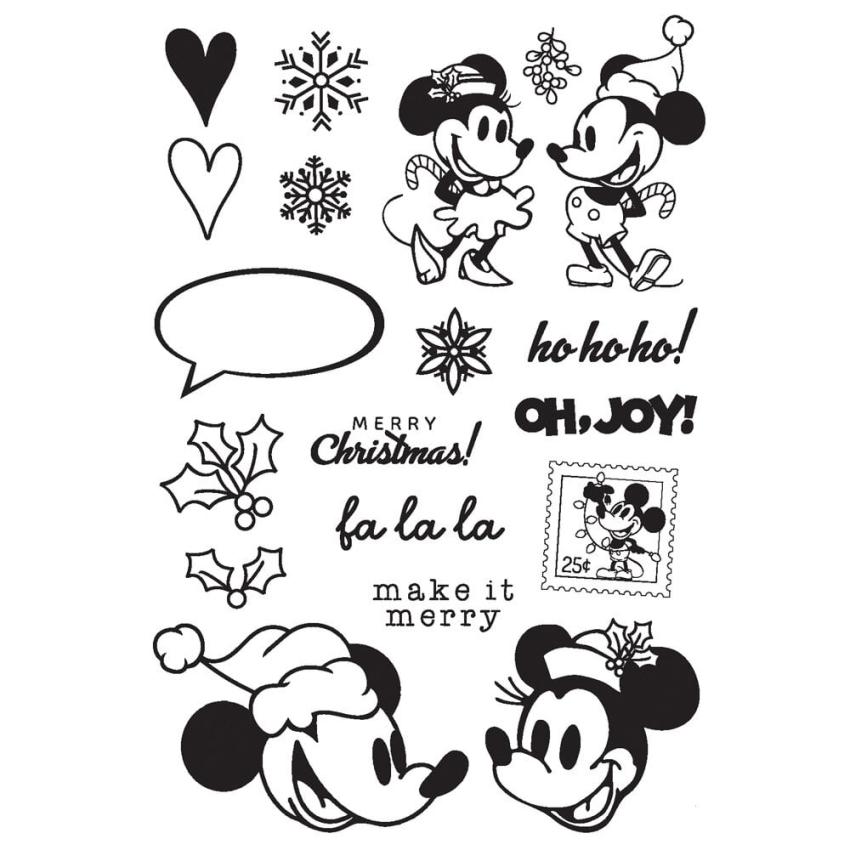 Simple Stories - Stempelset "Say Cheese Classic Mouse Christmas" Clear Stamps 