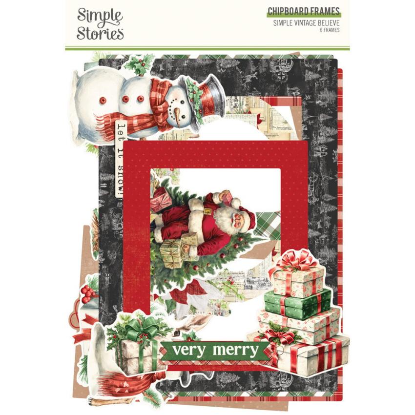 Simple Stories - Chipboard Frames "Simple Vintage Believe" 
