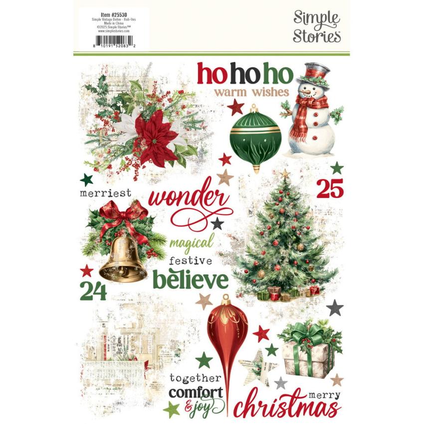 Simple Stories - Transfer Sticker "Simple Vintage Believe" Rub Ons